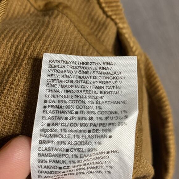 NWT Banana Republic Men’s Brown Corduroy Trucker Button Up Jacket Small - Picture 6 of 8